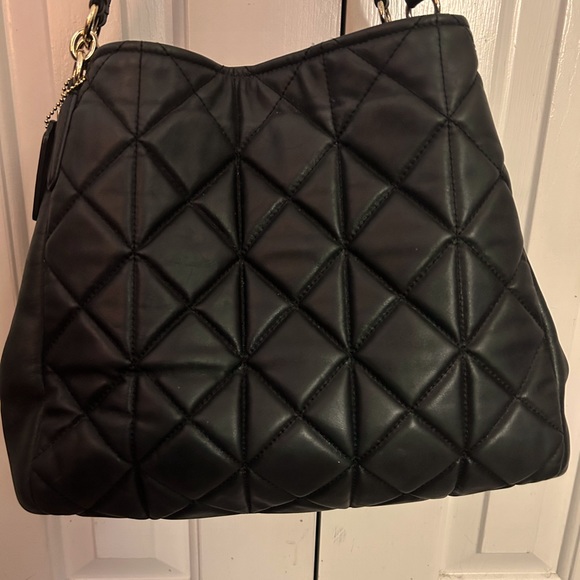 Coach Handbags - FLASH SALE NWOT authentic Coach black leather handbag